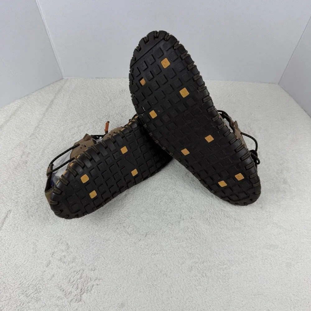RARE! Vintage Nike ACG Considered Cooper Canyon Brown Leather‎ Sandals Sz 11-EUC